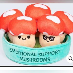 What Do You Meme? Emotional Support Mushrooms 5 Pieces Plush Stuffed Animal Toy